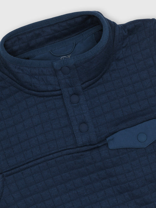 Vineyard Vines Boys' Quilted Navigator Quarter-Snap - Saint Bernard