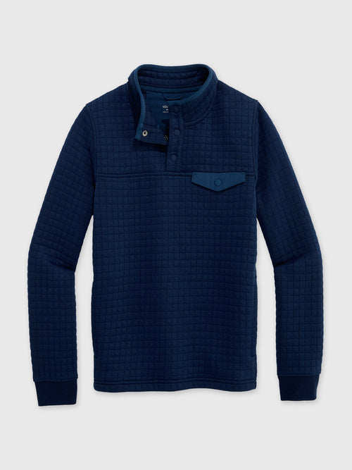 Vineyard Vines Boys' Quilted Navigator Quarter-Snap