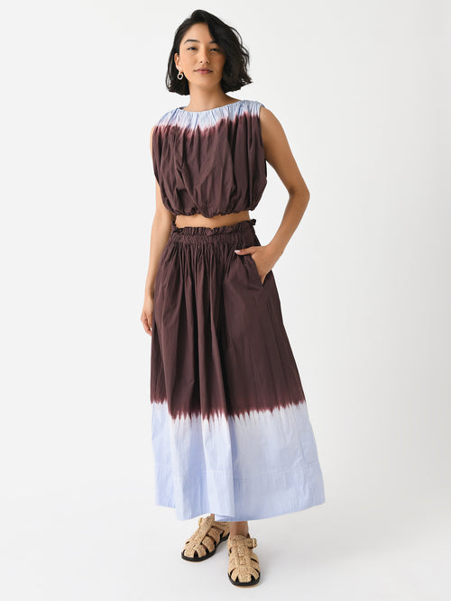 ALC Women's Gina Dip Dye Midi Skirt