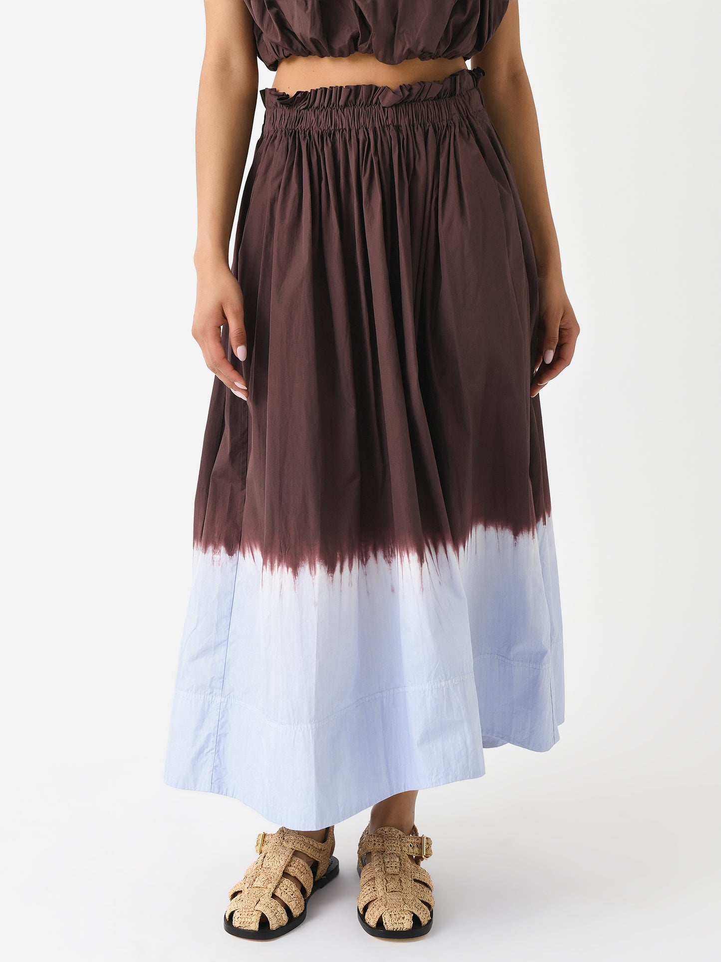 ALC Women's Gina Dip Dye Midi Skirt