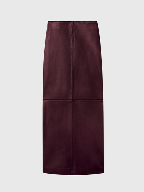 ALC Women's Marta Leather Midi Skirt