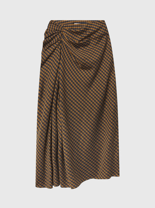 ALC Women's Jean Check Midi Skirt