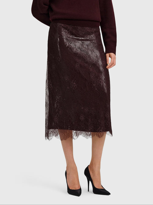 ALC Women's Ava Sequin & Lace Midi Skirt