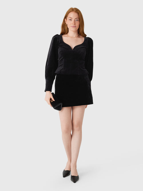 ALC Women's Petra Velvet Mini Skirt - Saint Bernard