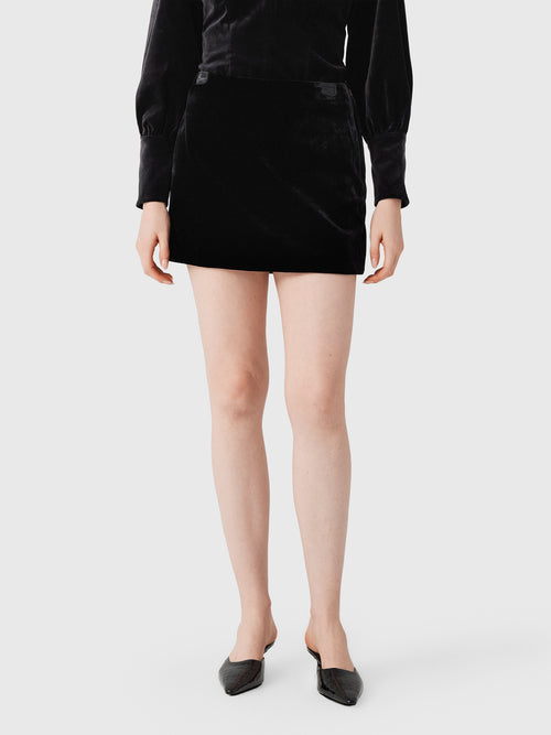ALC Women's Petra Velvet Mini Skirt - Saint Bernard