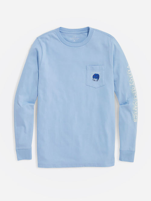 Vineyard Vines Boys' Glow-In-The-Dark Hockey Helmet Long Sleeve Pocket Tee