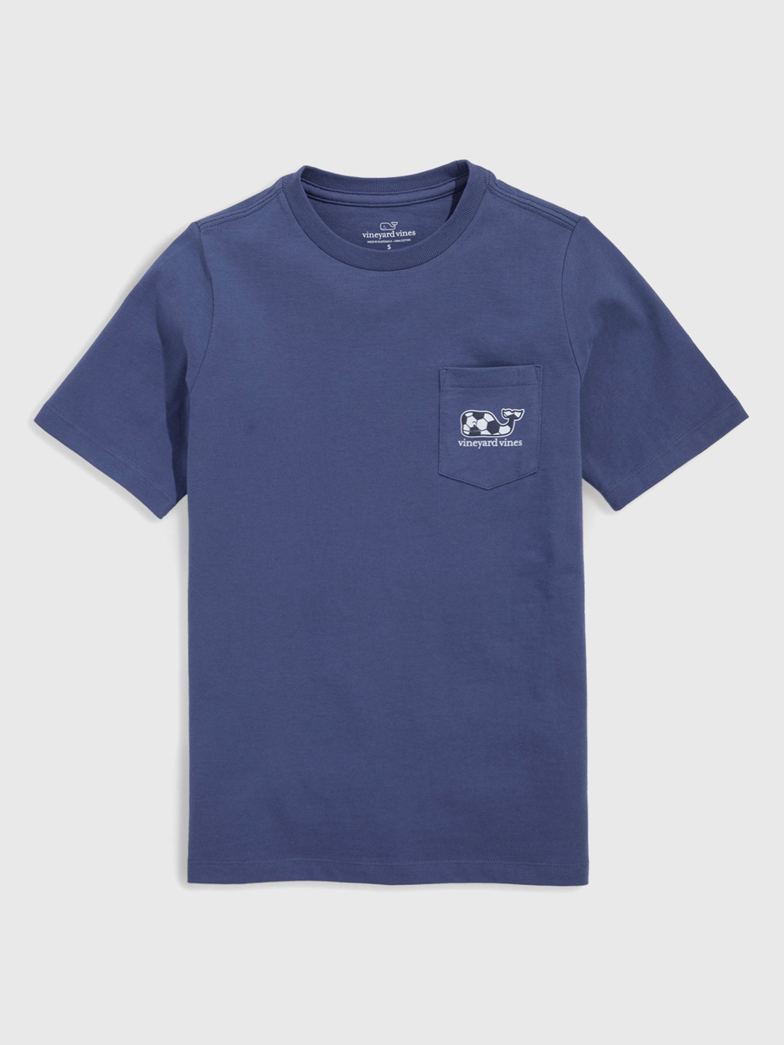 Vineyard Vines Boys' Soccer Whale Short-Sleeve Tee - Saint Bernard