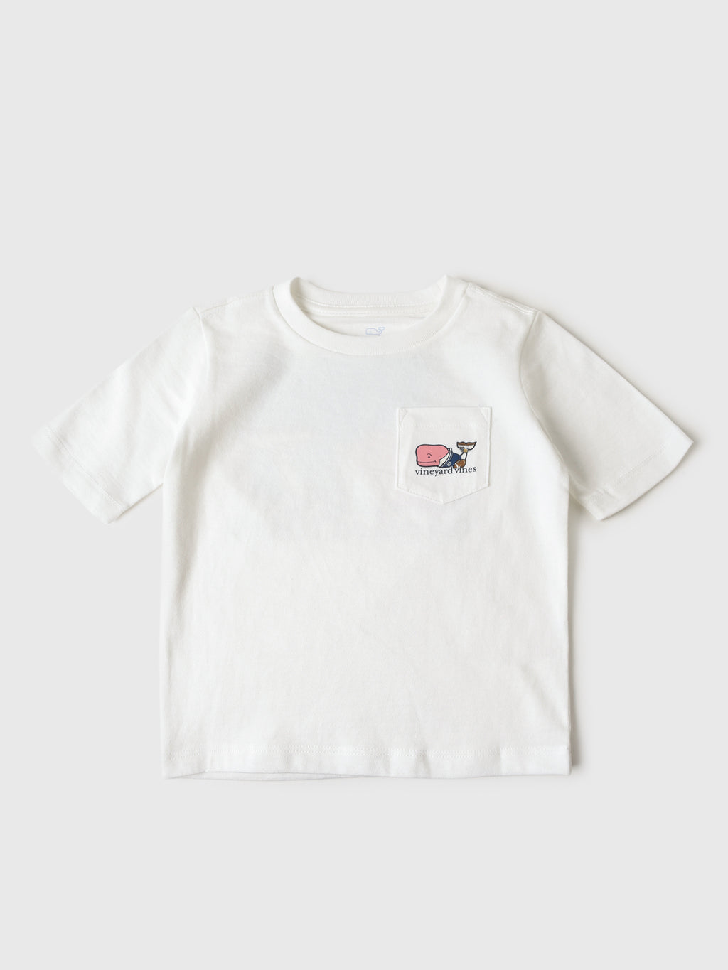 Vineyard Vines Boys' Varsity Football Whale Short-Sleeve Pocket Tee - Saint Bernard