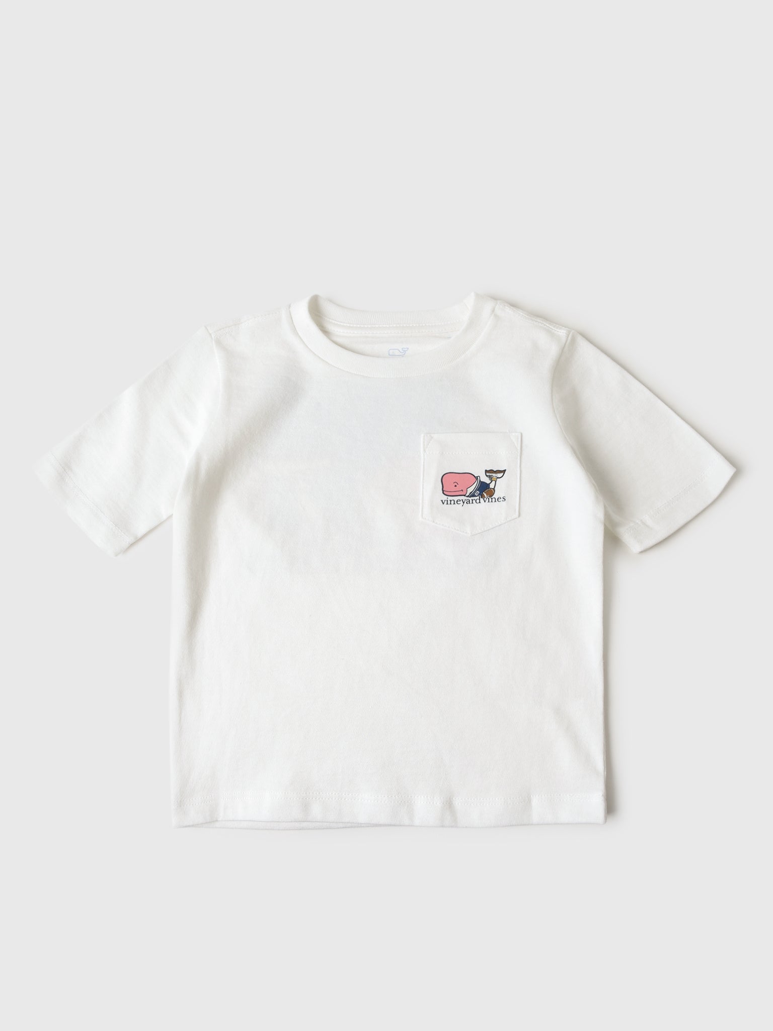 Vineyard Vines Boys' Varsity Football Whale Short-Sleeve Pocket Tee - Saint Bernard