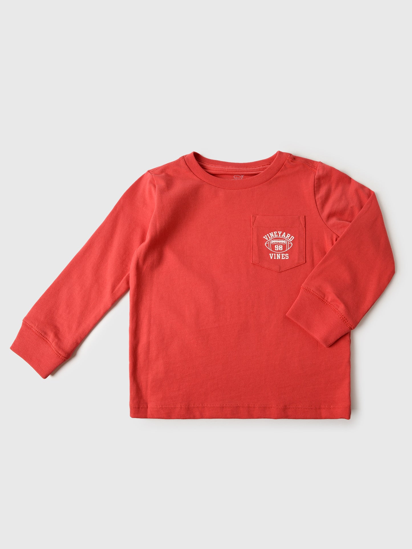 Vineyard Vines Boys' Vineyard Football Long-Sleeve Pocket Tee - Saint Bernard