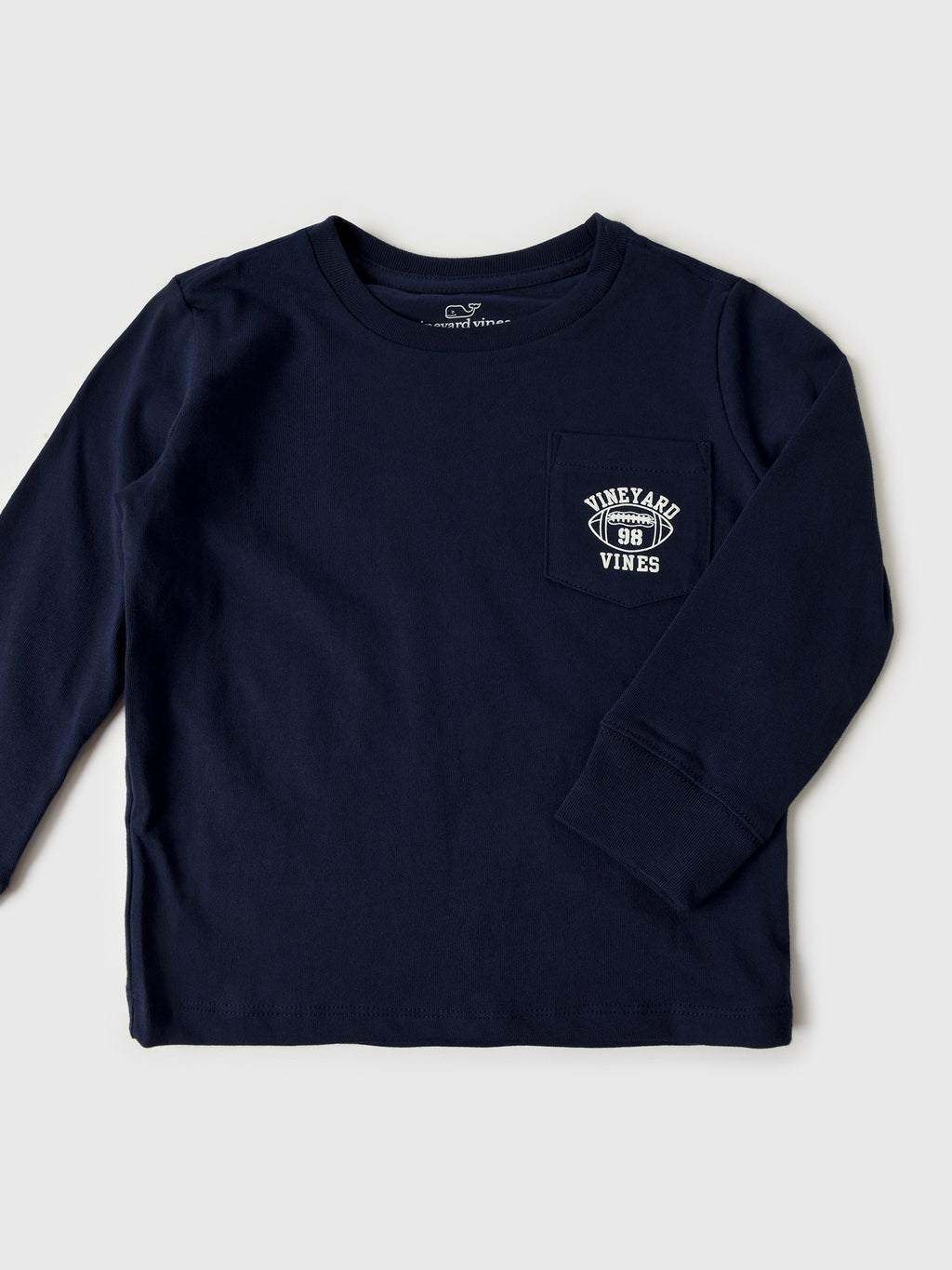 Vineyard Vines Boys' Vineyard Football Long-Sleeve Pocket Tee - Saint Bernard