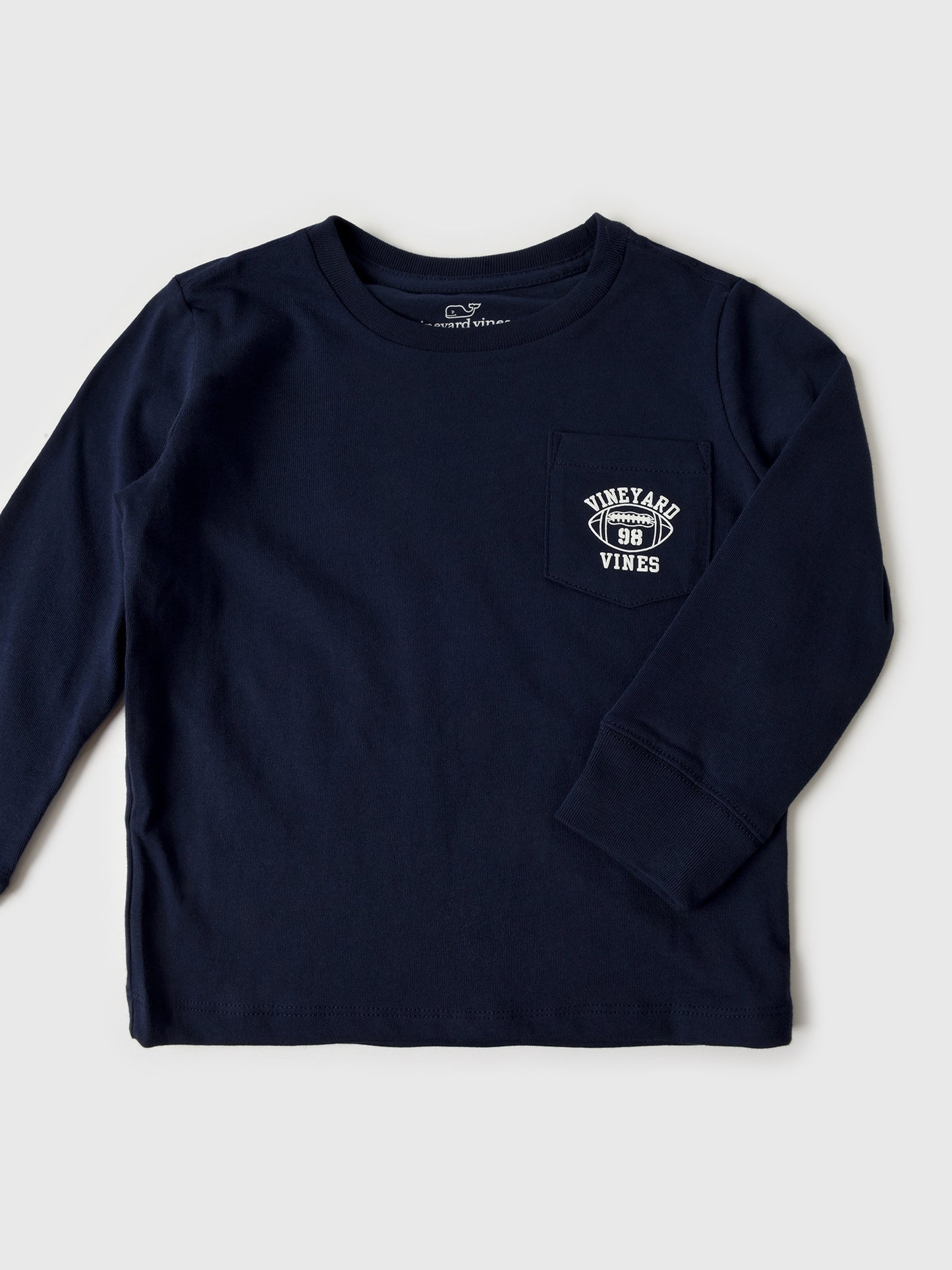 Vineyard Vines Boys' Vineyard Football Long-Sleeve Pocket Tee - Saint Bernard