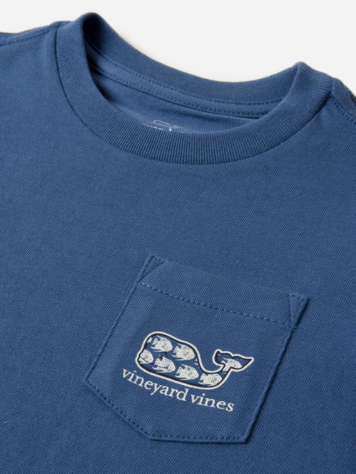Vineyard Vines Boys' Fish Whale Short-Sleeve Pocket Tee