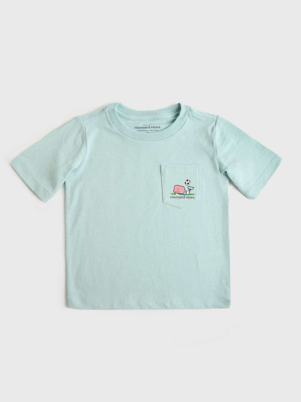Vineyard Vines Boys' Soccer Ball Toss Whale Short-Sleeve Pocket Tee - Saint Bernard