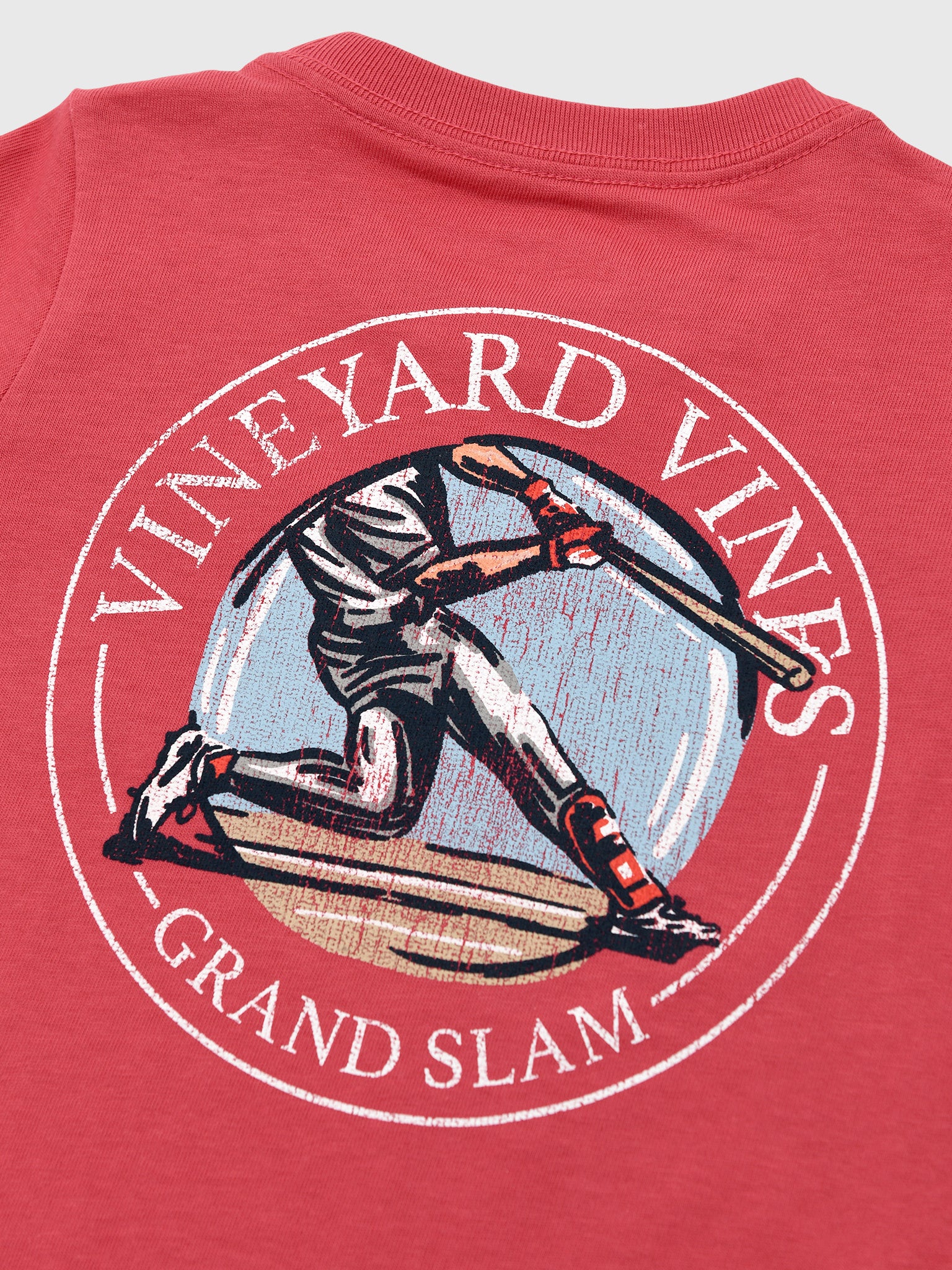 Vineyard Vines Boys' Grand Slam Baseball Short-Sleeve Pocket Tee - Saint Bernard