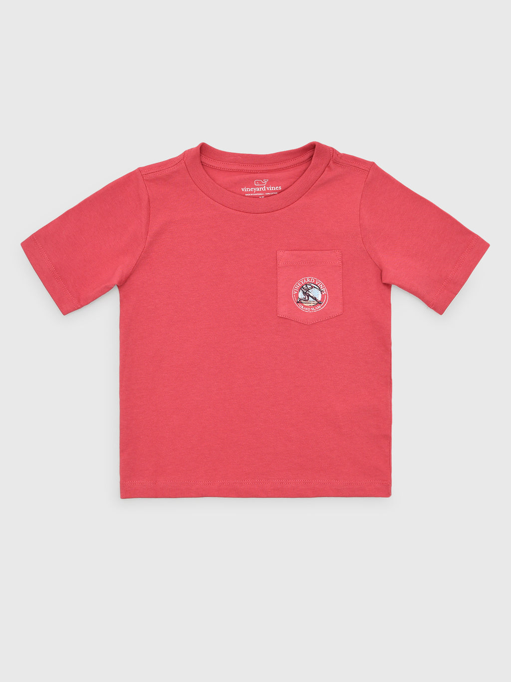 Vineyard Vines Boys' Grand Slam Baseball Short-Sleeve Pocket Tee - Saint Bernard