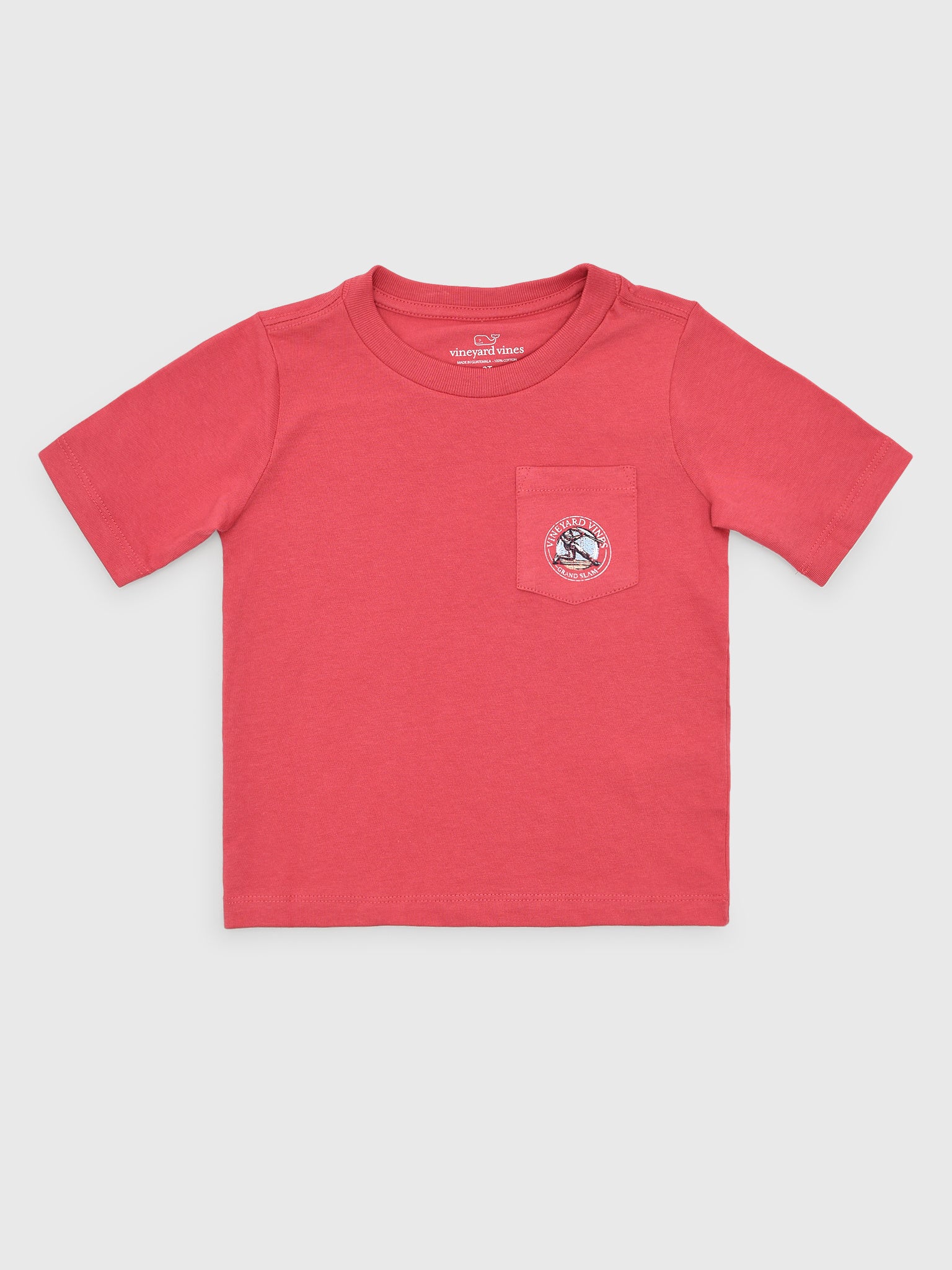Vineyard Vines Boys' Grand Slam Baseball Short-Sleeve Pocket Tee - Saint Bernard