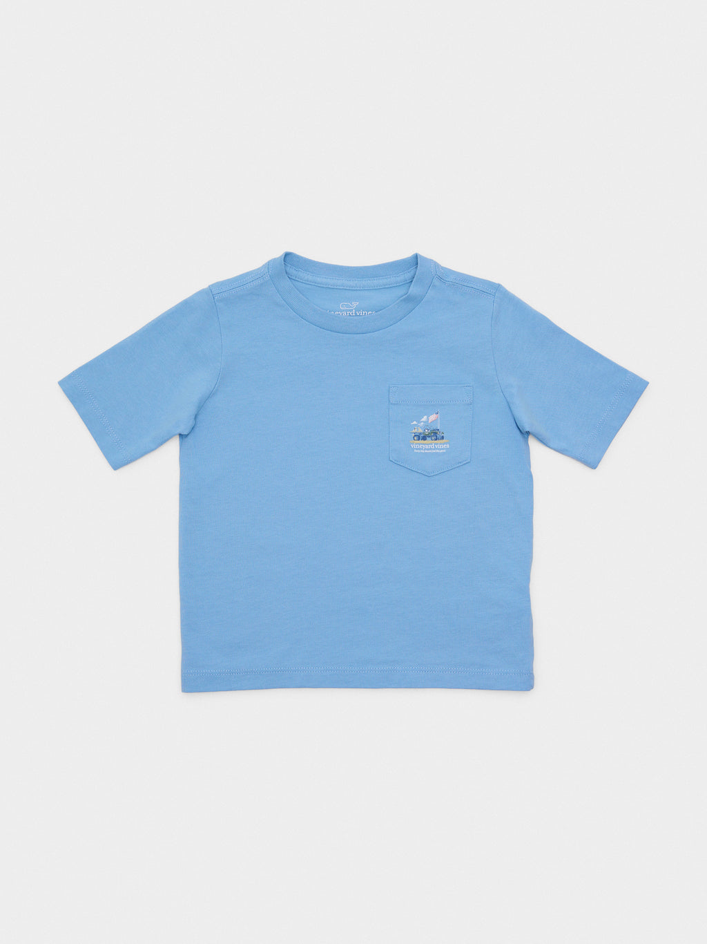 Vineyard Vines Boys' Painted Americana Truck Short-Sleeve Pocket Tee - Saint Bernard