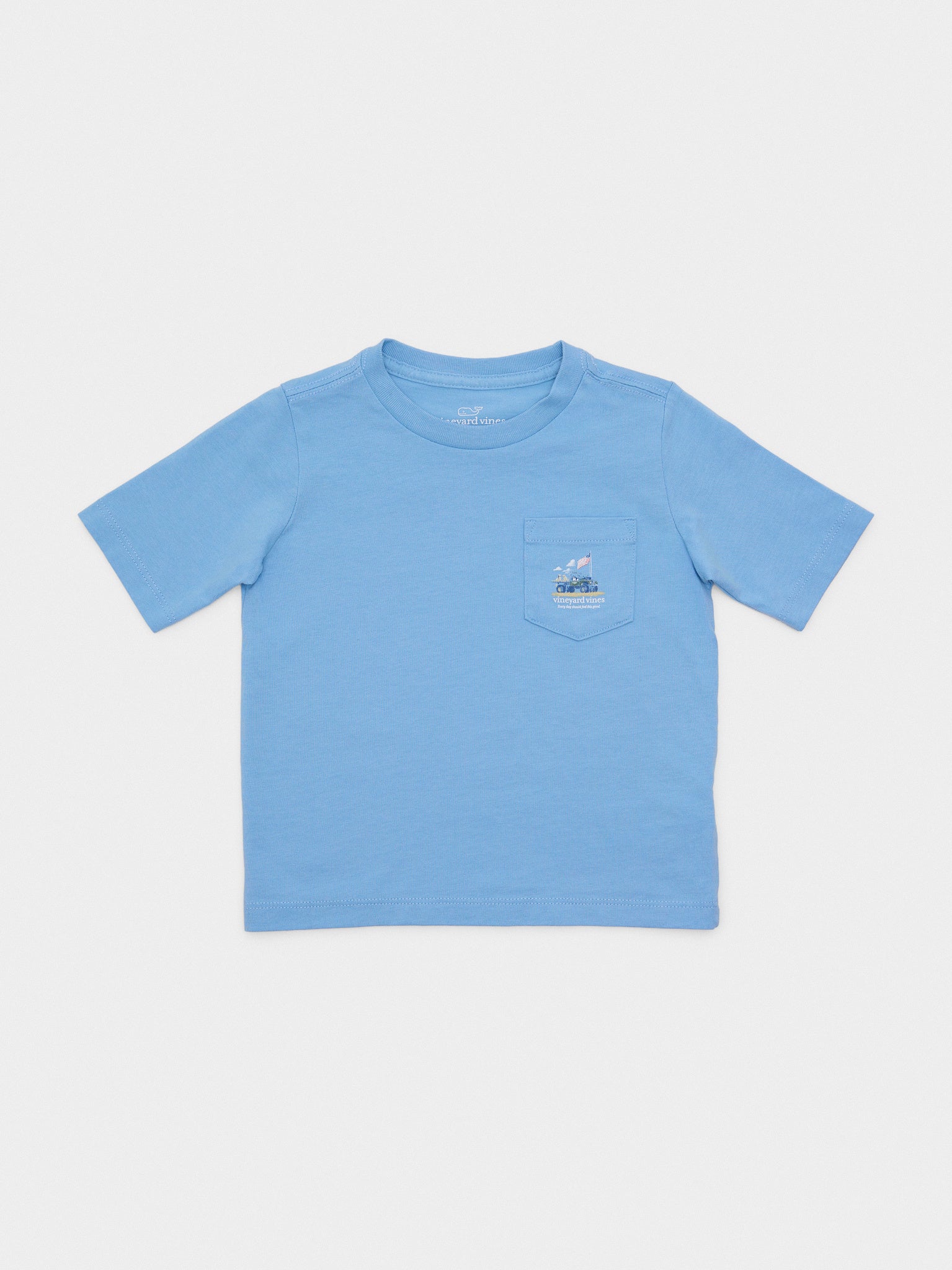 Vineyard Vines Boys' Painted Americana Truck Short-Sleeve Pocket Tee - Saint Bernard
