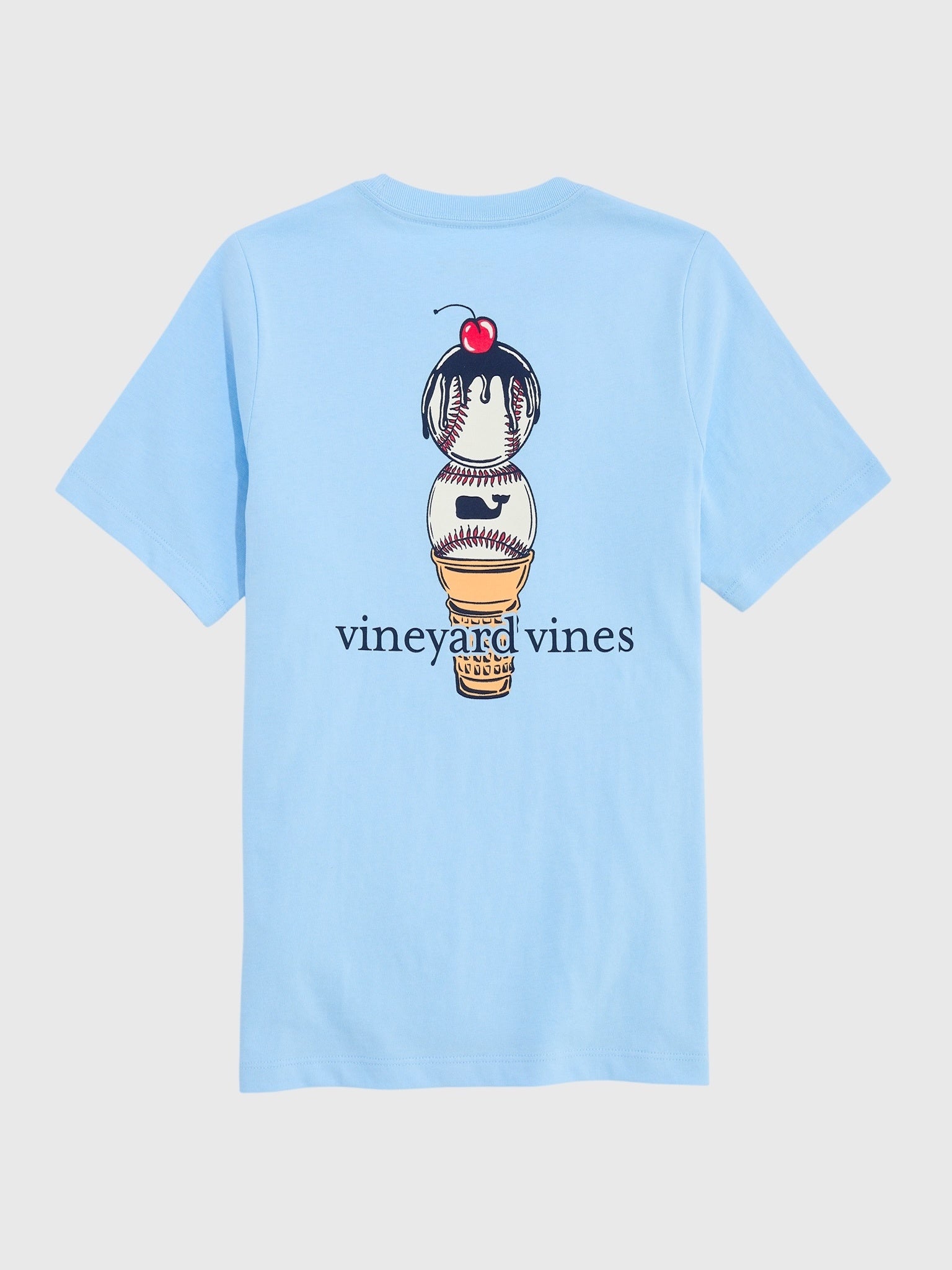 Vineyard Vines Boys' Baseball Ice Cream Cone Short-Sleeve Pocket Tee