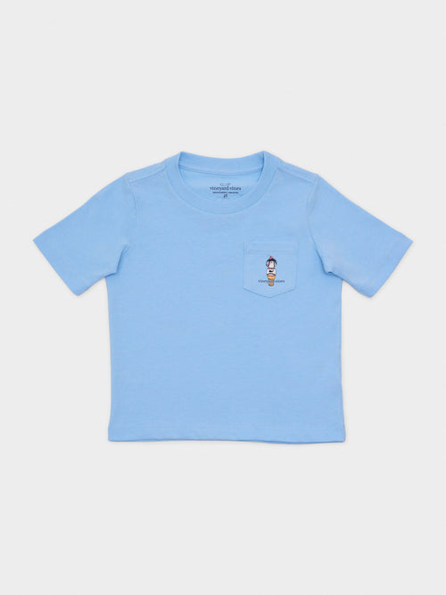 Vineyard Vines Boys' Baseball Ice Cream Cone Short-Sleeve Pocket Tee