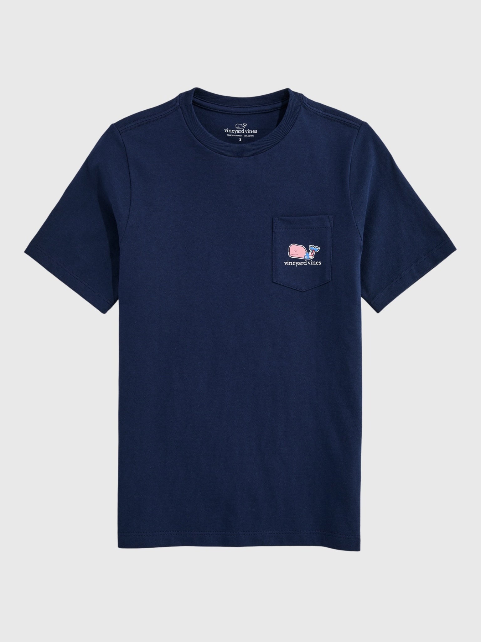 Vineyard Vines Boys' USA Soccer Whale Short-Sleeve Pocket Tee - Saint Bernard