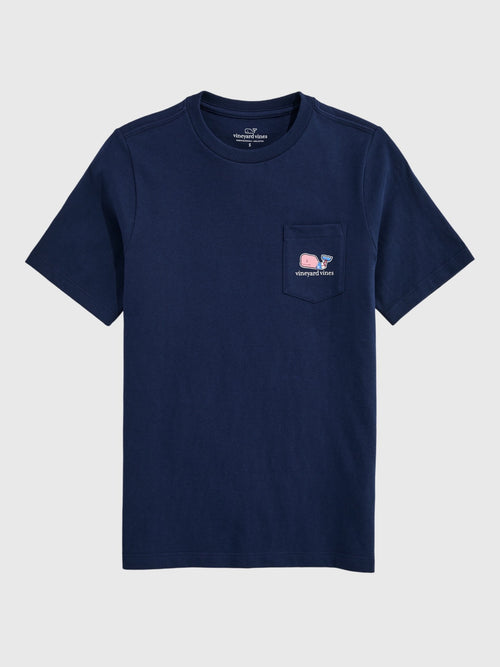 Vineyard Vines Boys' USA Soccer Whale Short-Sleeve Pocket Tee