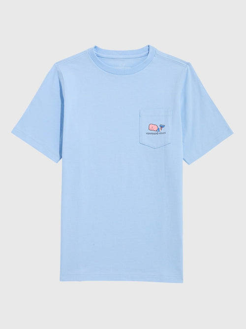 Vineyard Vines Boys' USA Soccer Whale Short-Sleeve Pocket Tee