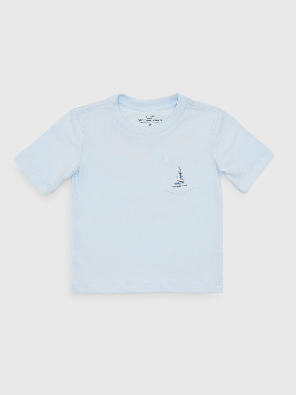 Vineyard Vines Boys' Sunset Regatta Scene Short-Sleeve Pocket Tee - Saint Bernard