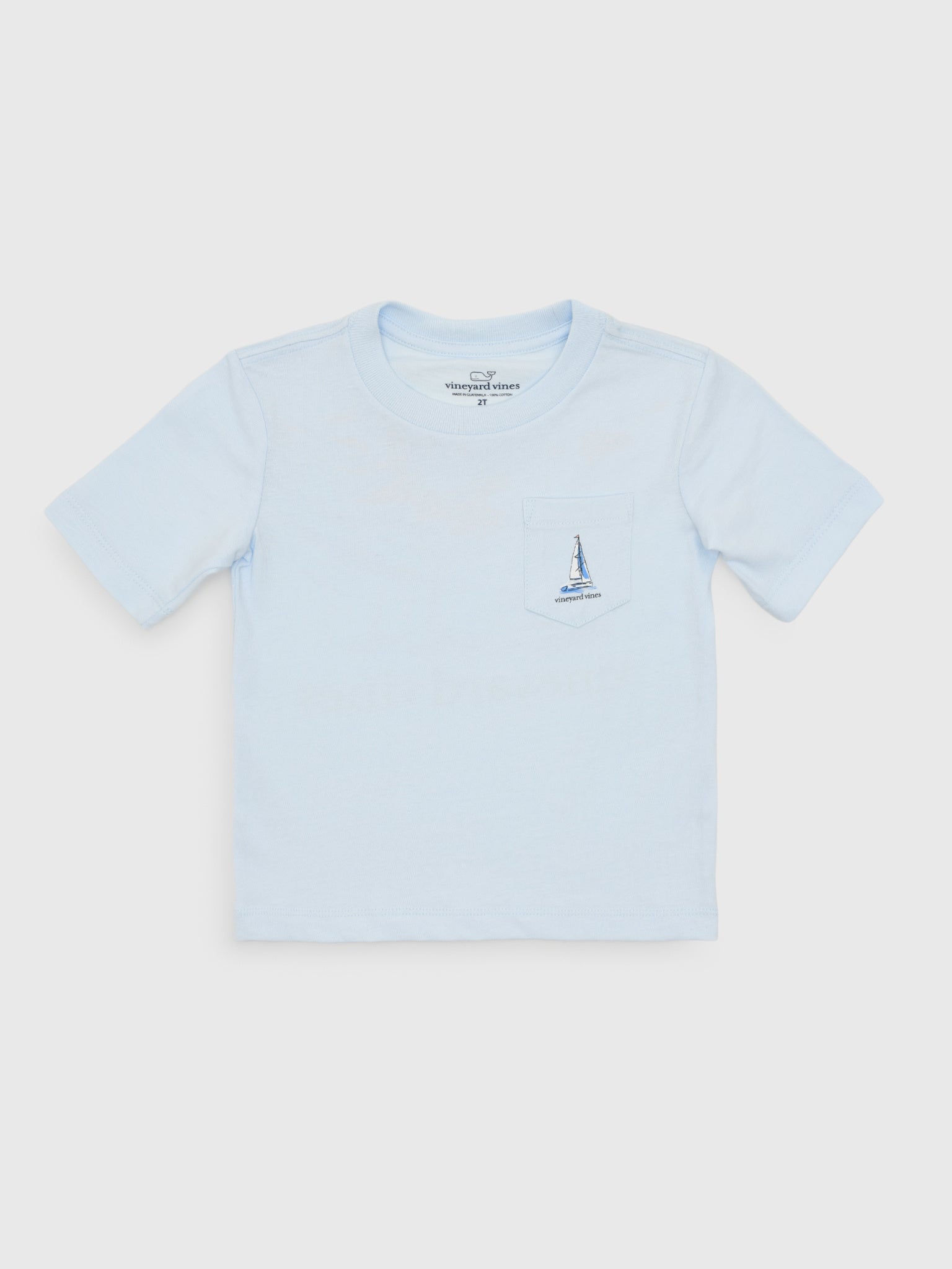 Vineyard Vines Boys' Sunset Regatta Scene Short-Sleeve Pocket Tee - Saint Bernard