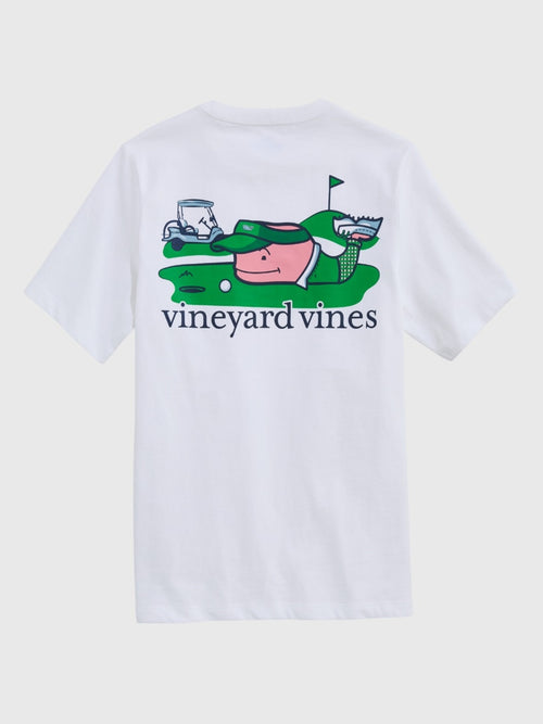 Vineyard Vines Boys' Golfer Whale Short-Sleeve Pocket Tee