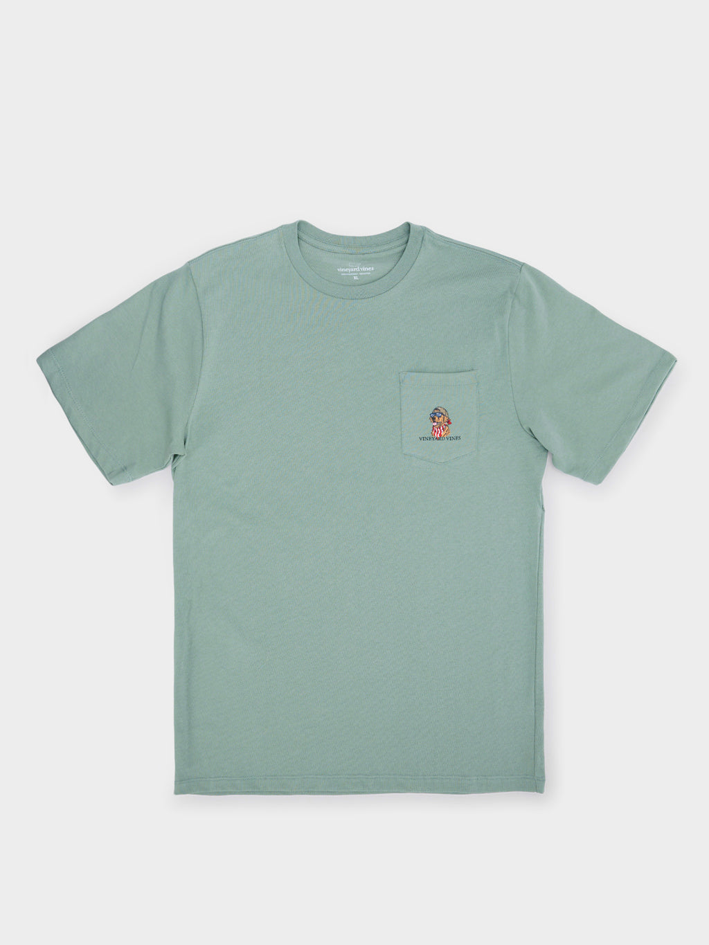 Vineyard Vines Boys' America Dog Short-Sleeve Pocket Tee - Saint Bernard