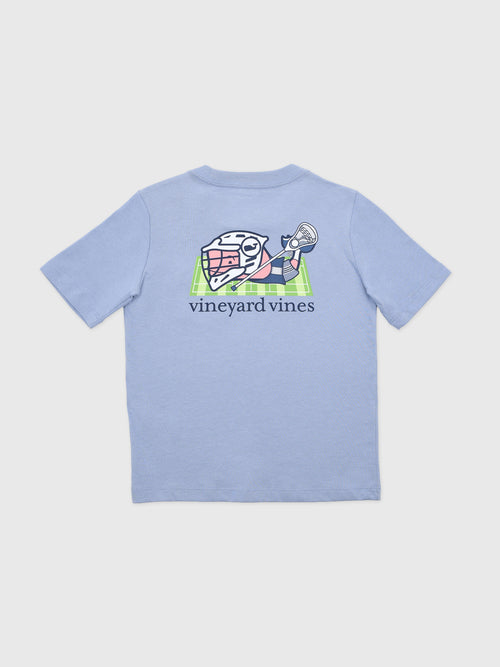 Vineyard Vines Boys' LAX Whale on Field Short-Sleeve Pocket Tee - Saint Bernard