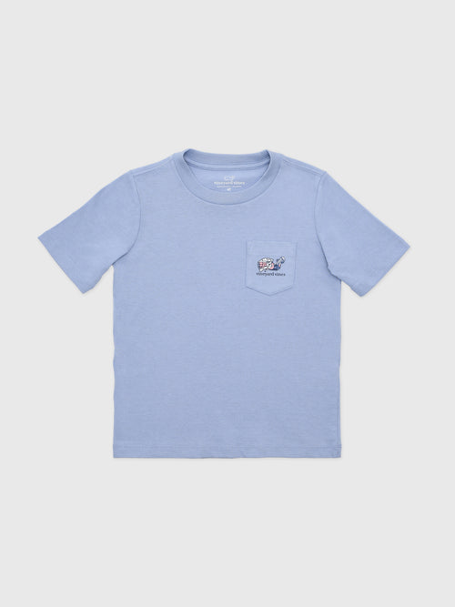 Vineyard Vines Boys' LAX Whale on Field Short-Sleeve Pocket Tee - Saint Bernard