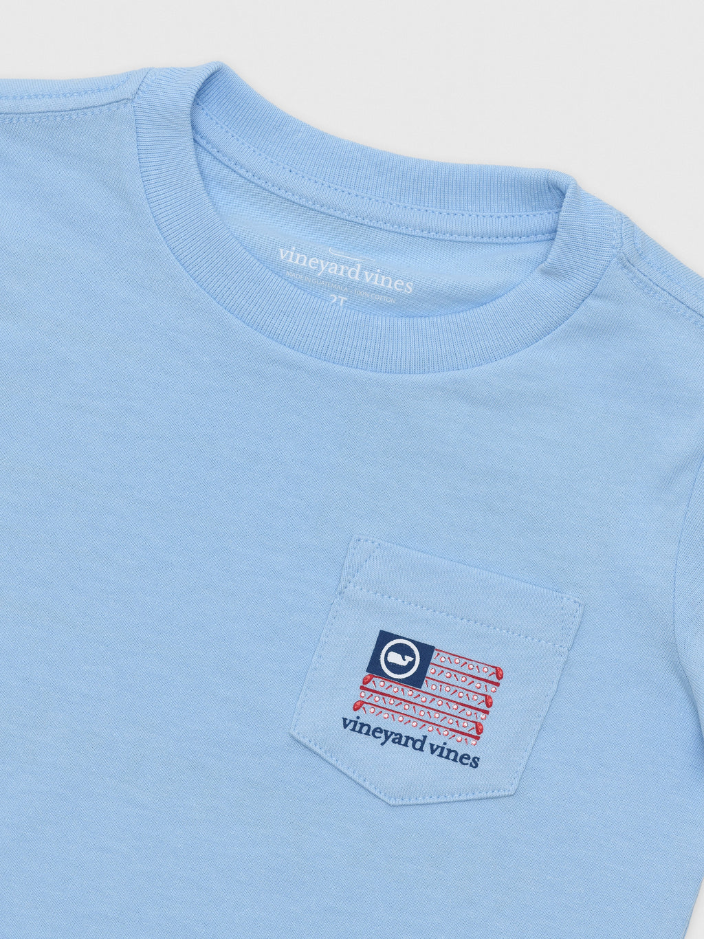 Vineyard Vines Boys' Americana Golf Flag Short-Sleeve Pocket Tee - Saint Bernard