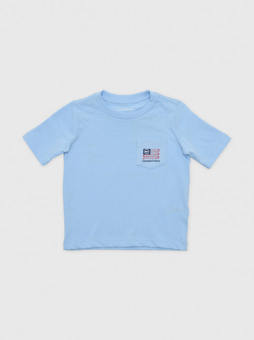 Vineyard Vines Boys' Americana Golf Flag Short-Sleeve Pocket Tee