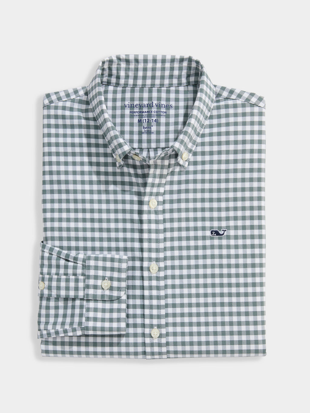 Vineyard Vines Boys' Performance Cotton Gingham Shirt - Saint Bernard