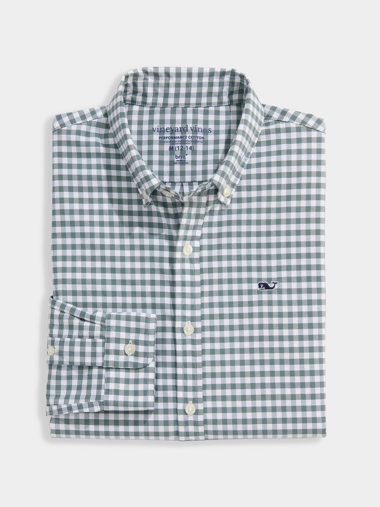 Vineyard Vines Boys' Performance Cotton Gingham Shirt - Saint Bernard