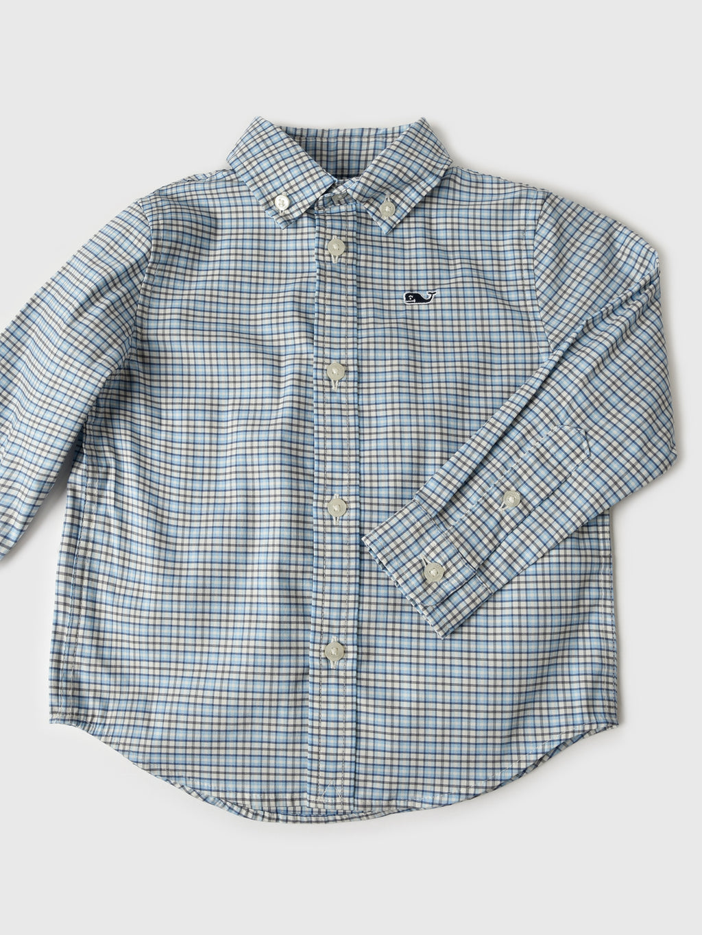 Vineyard Vines Boys' On-The-Go Brrrº Plaid Shirt - Saint Bernard