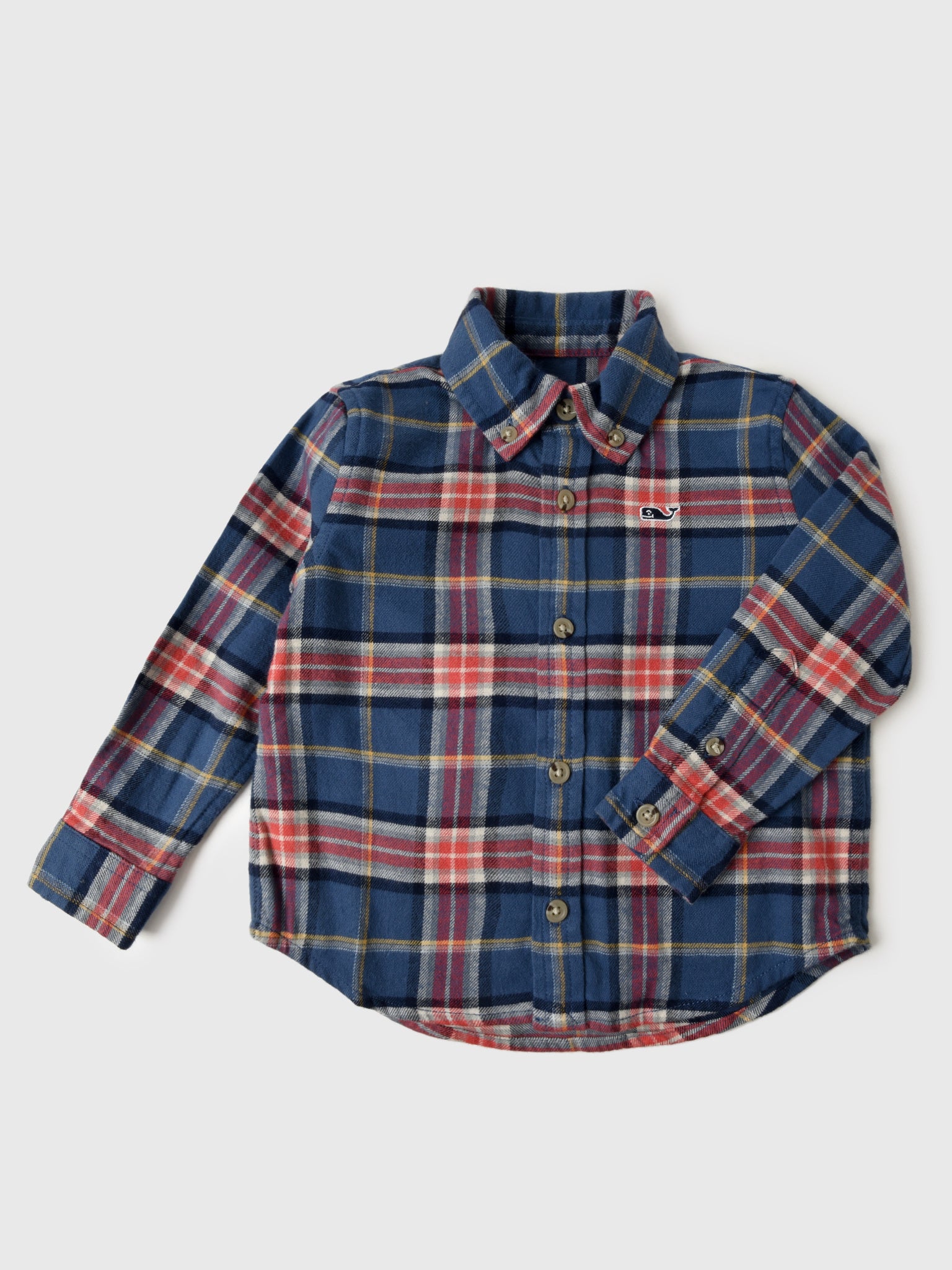 Vineyard Vines Boys' Vineyard Flannel Plaid Shirt - Saint Bernard