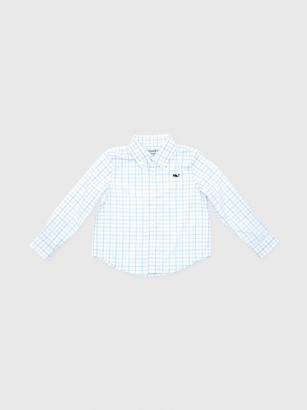 Vineyard Vines Boys' Morada Bay Tattersall Performance Cotton Shirt - Saint Bernard