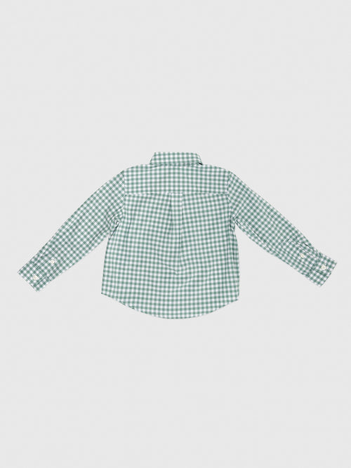Vineyard Vines Boys' Performance Cotton Skysail Gingham Shirt
