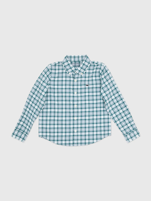 Vineyard Vines Boys' Performance Plaid Featherweight Shirt - Saint Bernard