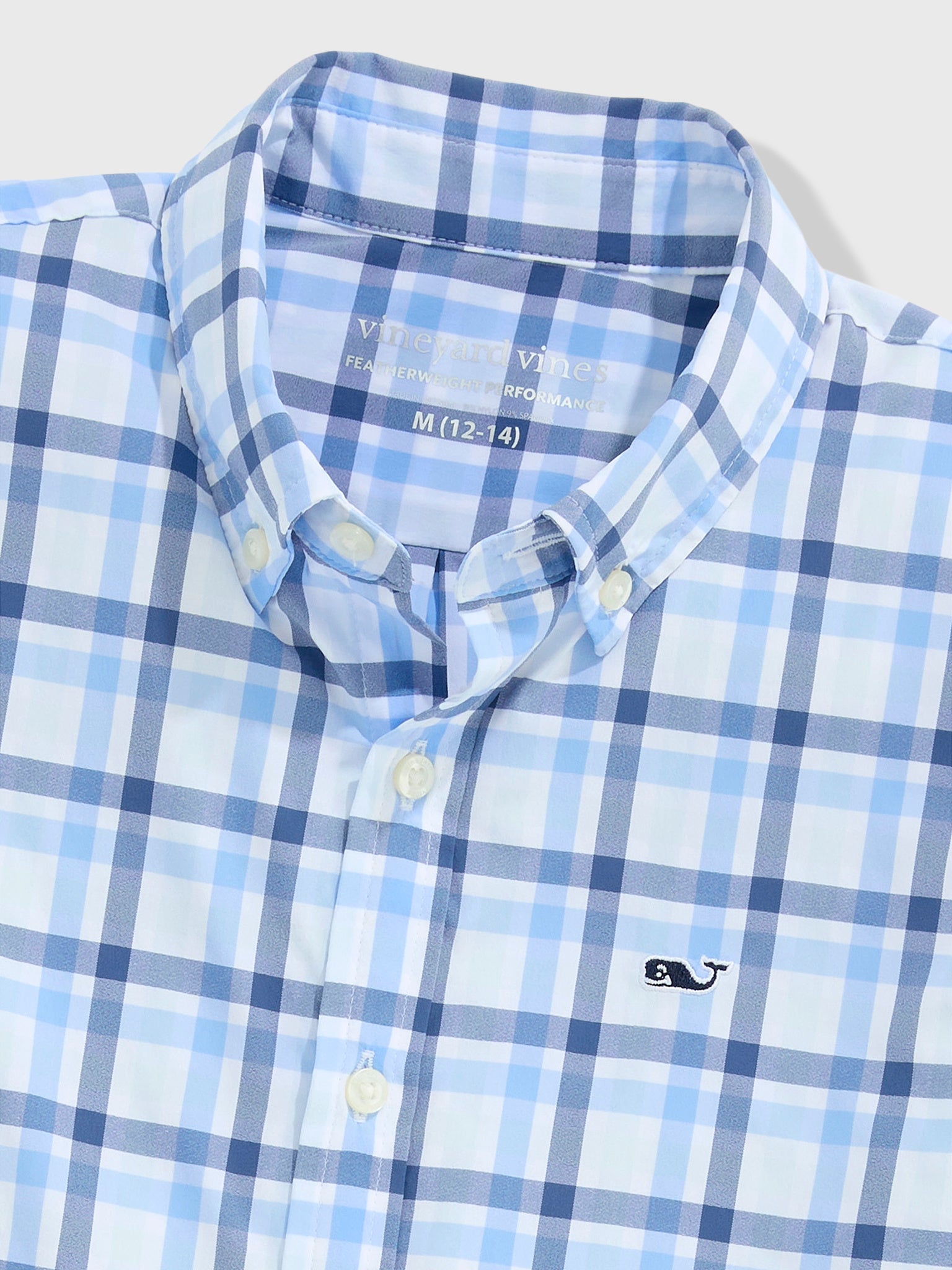 Vineyard Vines Boys' Performance Plaid Featherweight Shirt