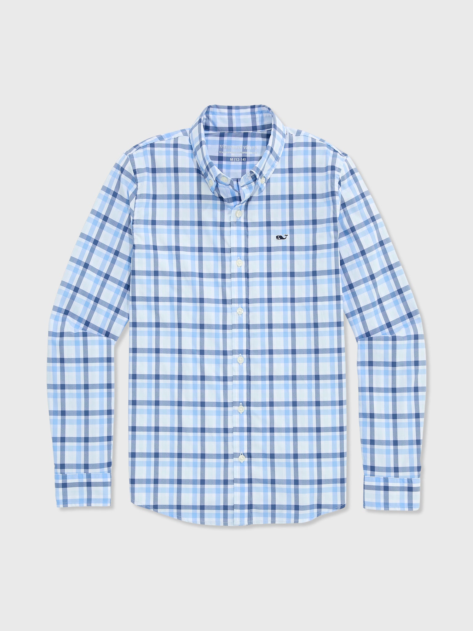 Vineyard Vines Boys' Performance Plaid Featherweight Shirt
