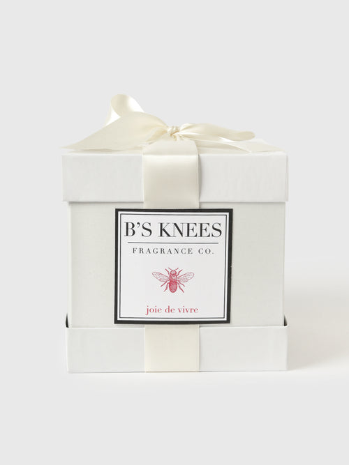 B's Knees Frosted White Gold 3-Wick Candle
