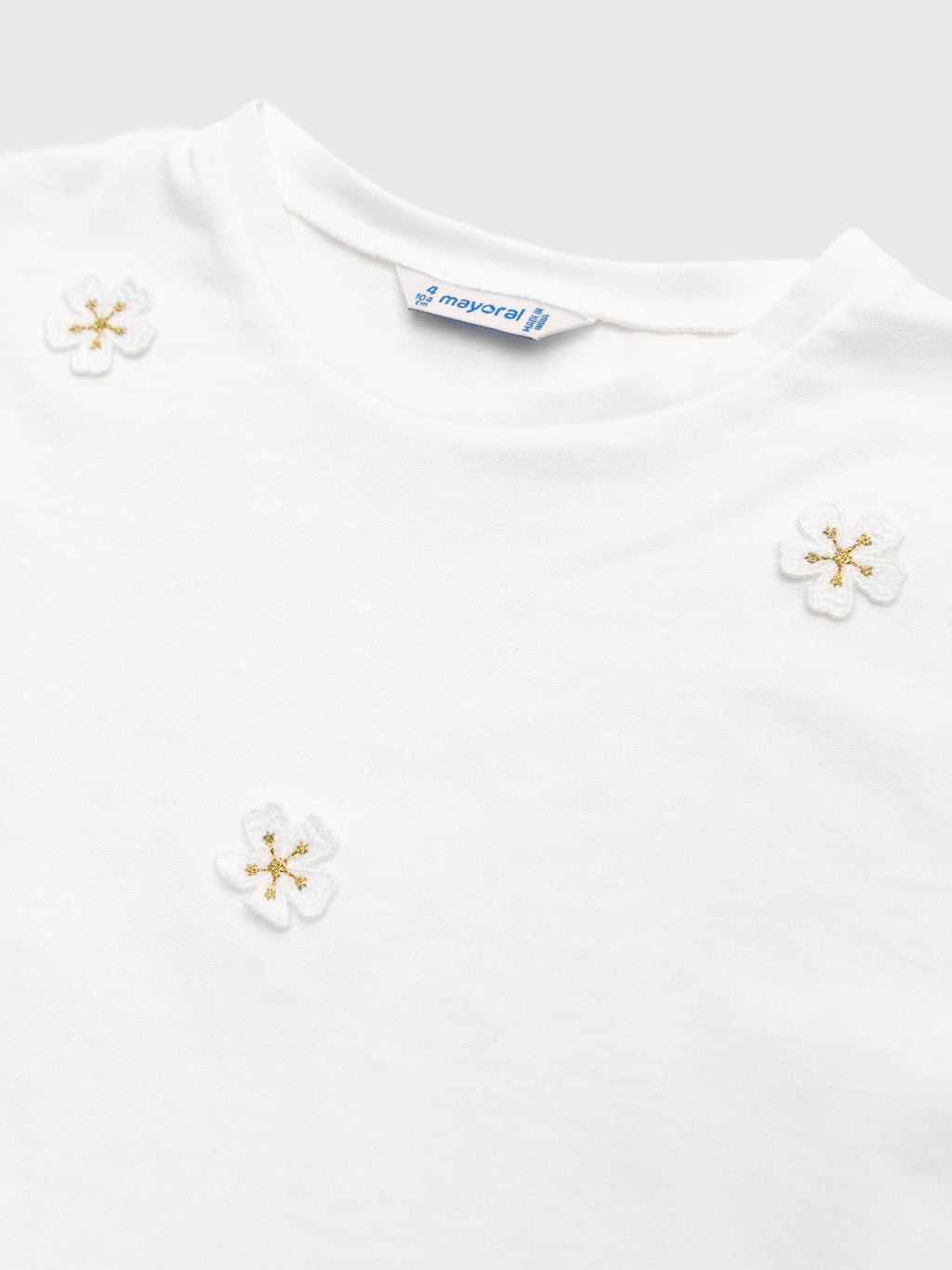 Mayoral Girls' Appliqué T-shirt - Saint Bernard