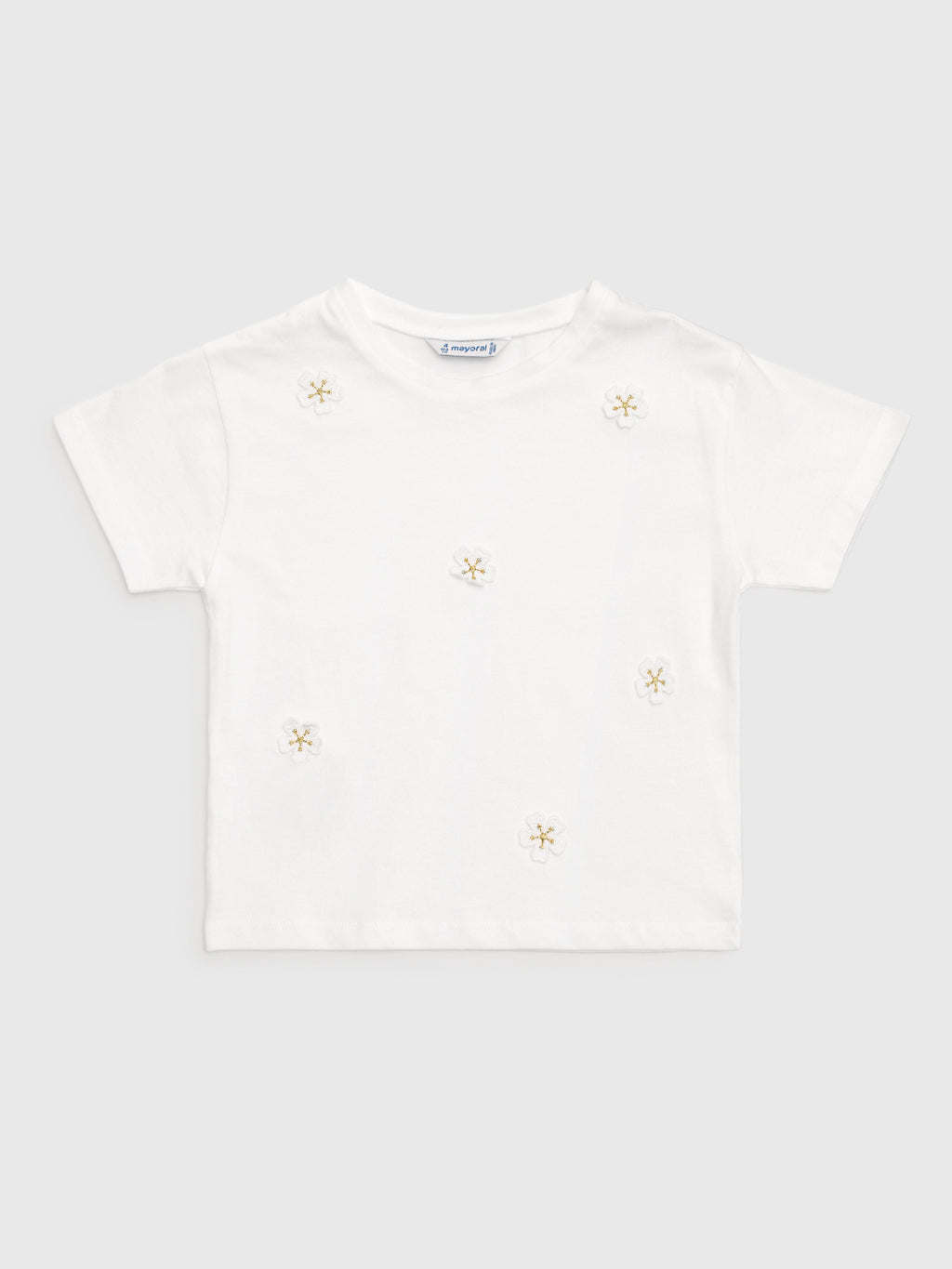 Mayoral Girls' Appliqué T-shirt - Saint Bernard