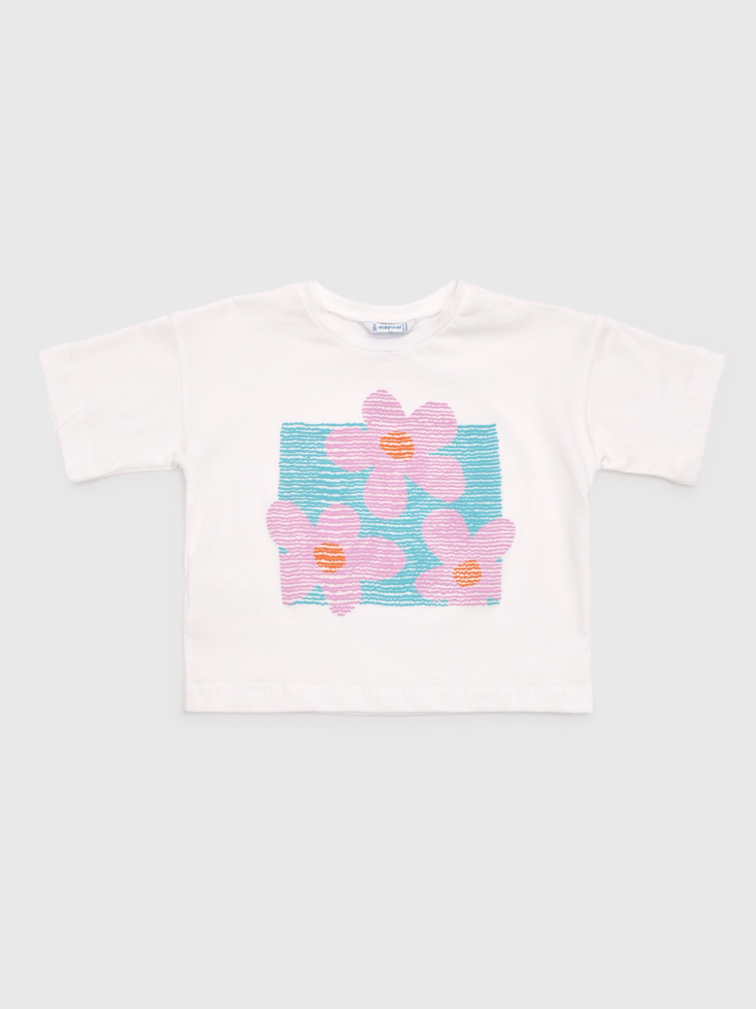 Mayoral Girls' Drop Shoulder T-Shirt - Saint Bernard
