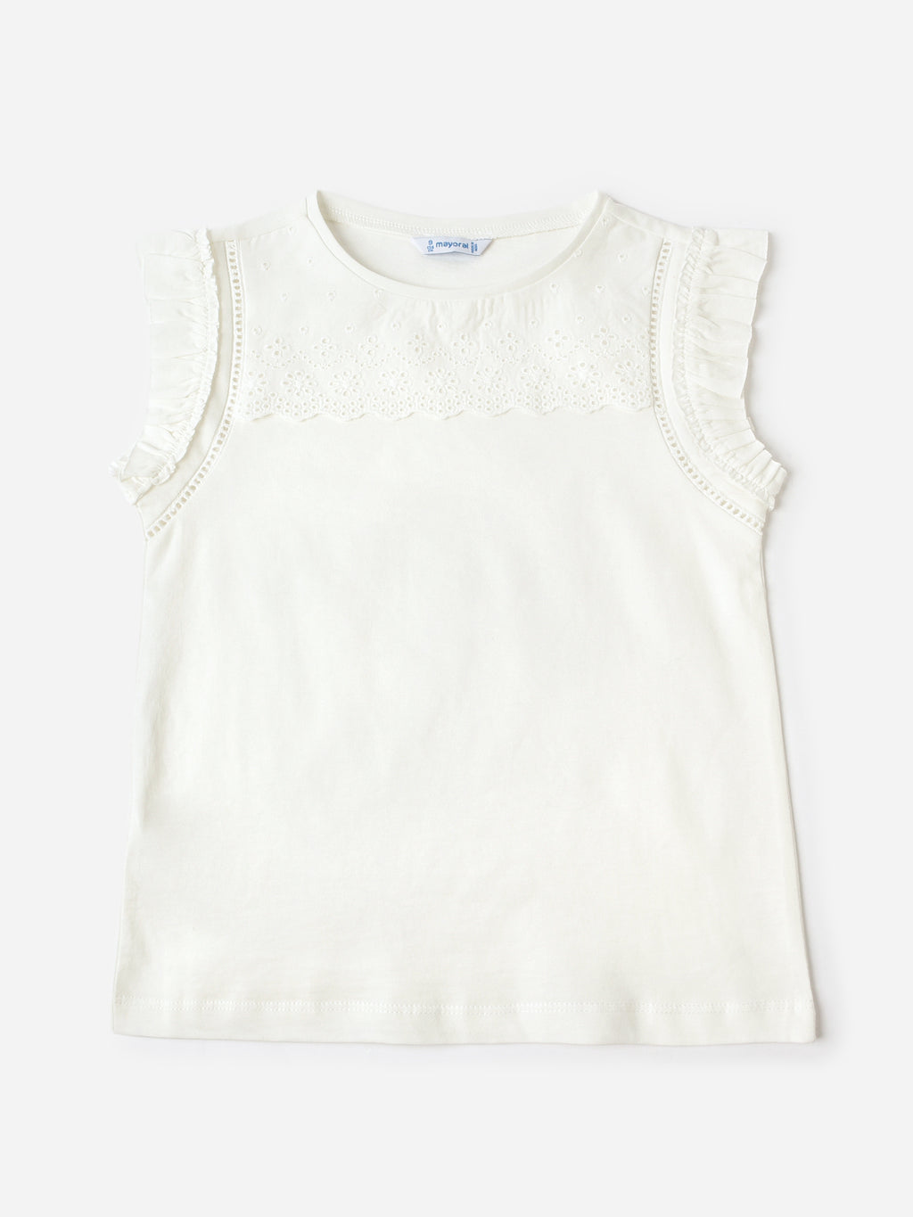 Mayoral Girls' Embroidered Tank Top - Saint Bernard